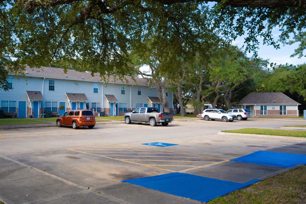 Parking at Sea Mist Townhomes in Rockport, Texas