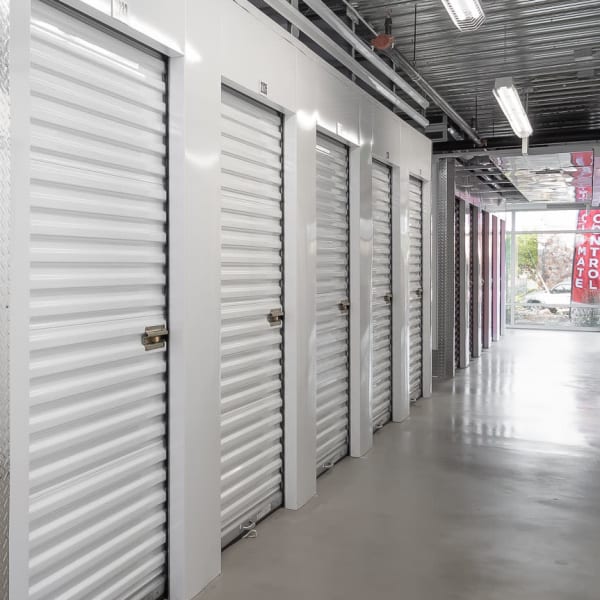 Climate-controlled storage units at StorQuest Self Storage in San Bernardino, California