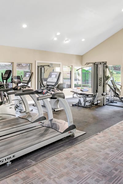 Fitness center at Park South Apartments in Seattle