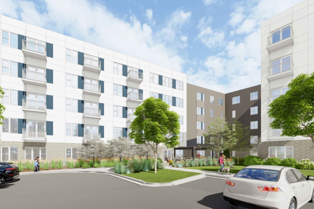 Exterior view a building at The Intersect in Madison, Wisconsin