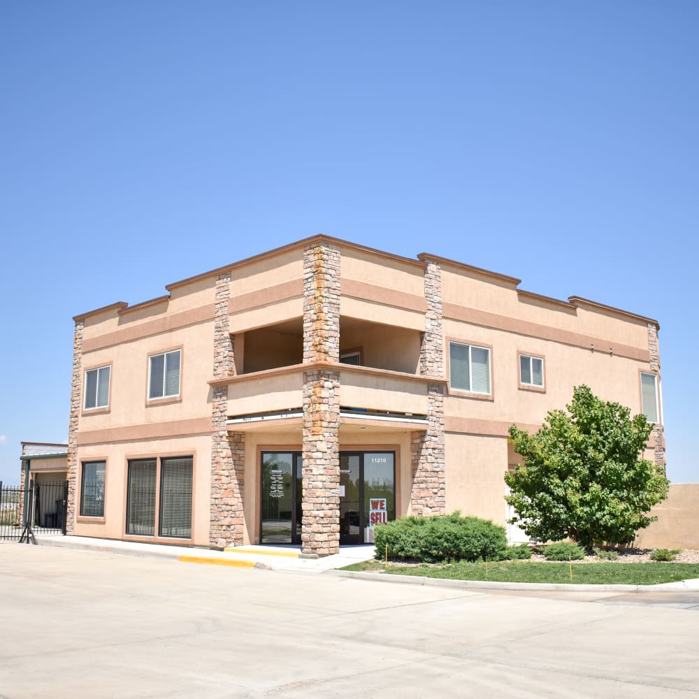 The front door at STOR-N-LOCK Self Storage in Henderson, Colorado