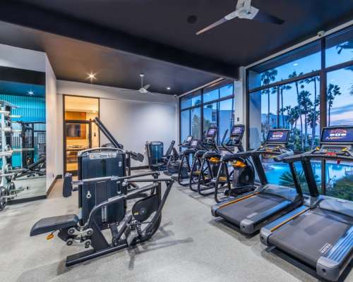 Fitness center at Ocean Club Apartment Homes, Redondo Beach, California