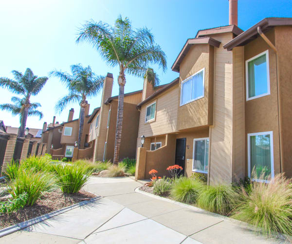 Townhouse exterior at Woodlake in Lakeside, California