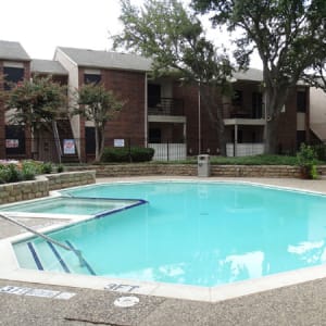 Sparkling swimming pool at Willow Glen in Fort Worth, Texas