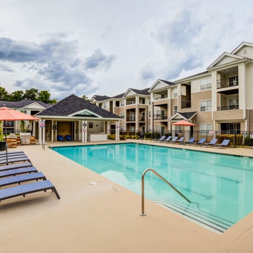 Poolside at North Hills at Town Center in Raleigh, North Carolina