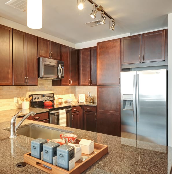 Open floor plans at The Mark at Brickyard Apartment Homes in Beltsville, Maryland.