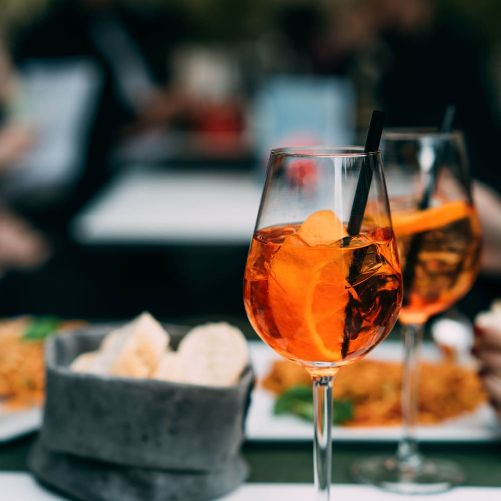 Delicious dinner with drinks at Altitude in Atlanta, Georgia