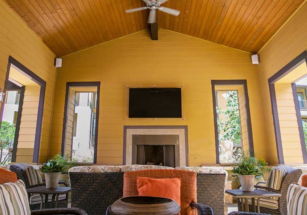 Interior of the luxury Pecos Flats' clubhouse in San Antonio, Texas