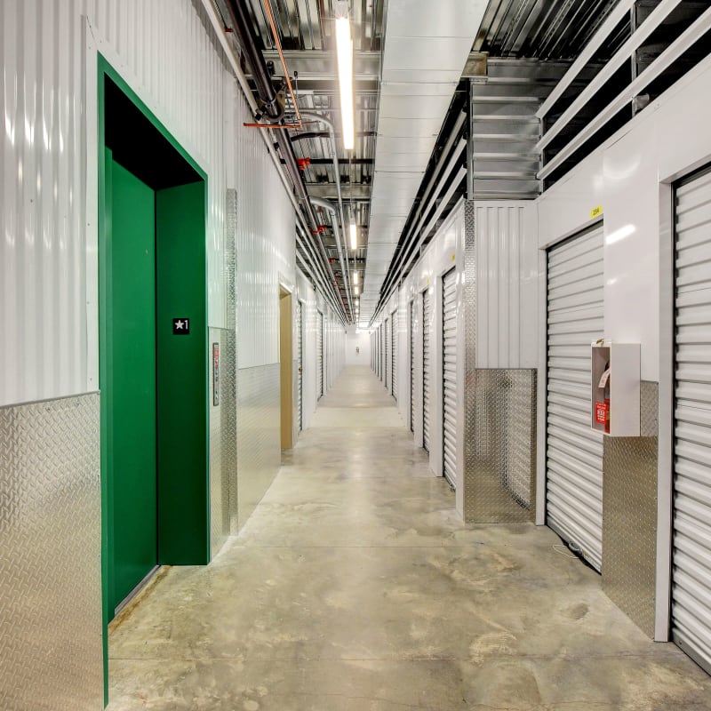 Clean and illuminated units at Towne Storage - Cactus in Las Vegas, Nevada