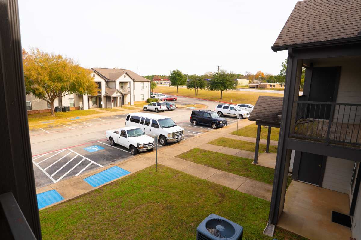 Parking area at Hampton Chase in Palestine, Texas