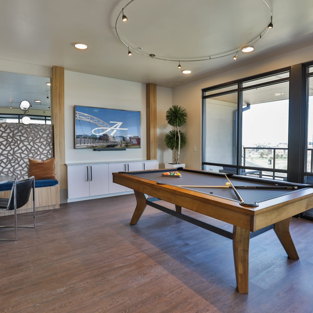 Our Apartments in Denver, Colorado offer a Clubhouse w/ a Pool Table