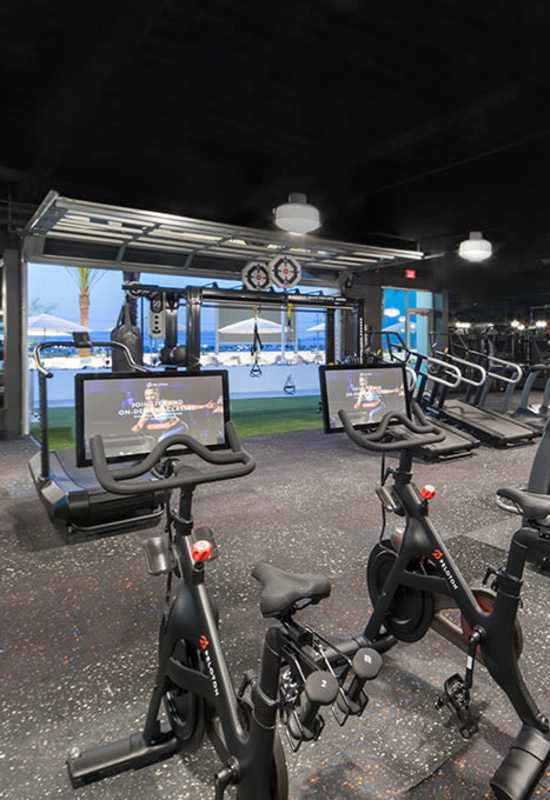 High-performance fitness center at The Ellison in Las Vegas, Nevada