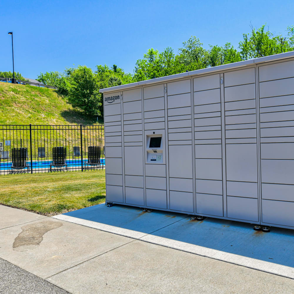 Package lockers at Parkside Estates, Canonsburg, Pennsylvania