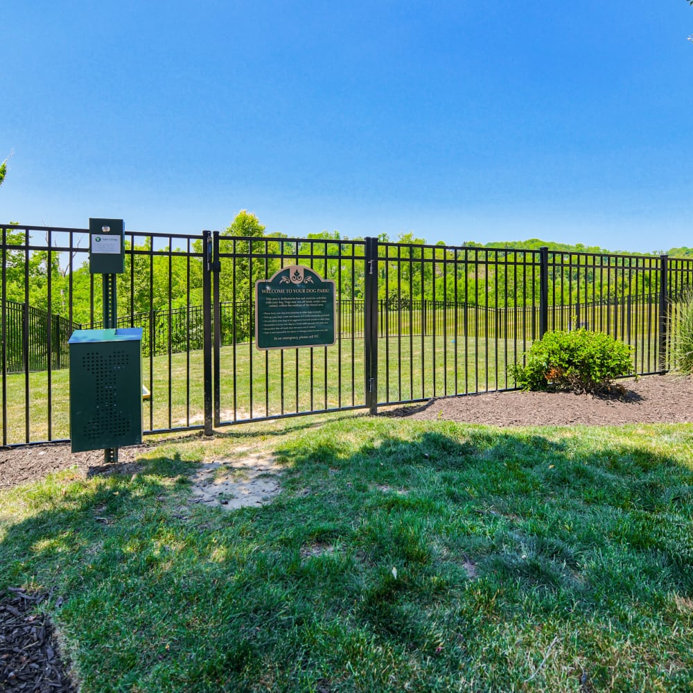 Dog park at Parkside Estates, Canonsburg, Pennsylvania