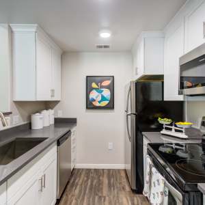 Kitchen at Irving Schoolhouse Apartments in Salt Lake City, Utah