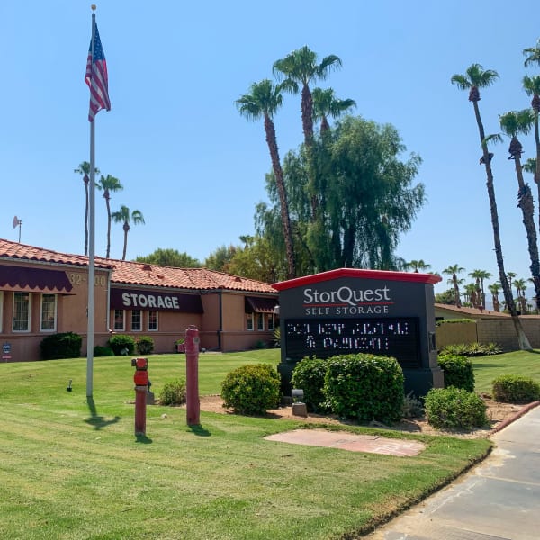 Exterior of StorQuest Self Storage in Cathedral City, California