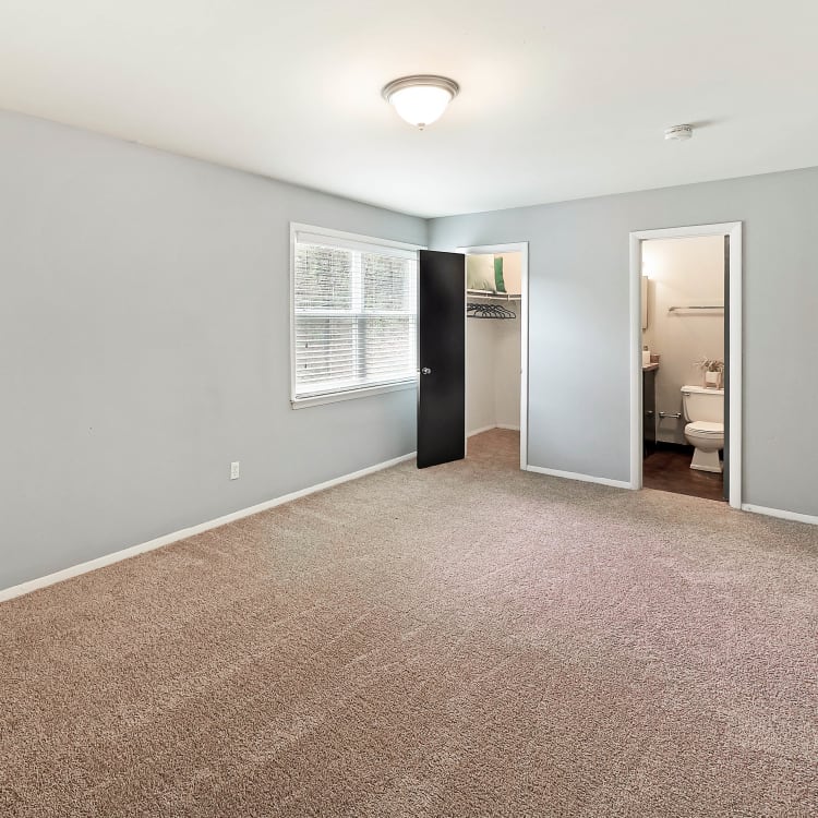 Large bedrooms with spacious closets at The Reserve at Red Bank in Chattanooga, Tennessee