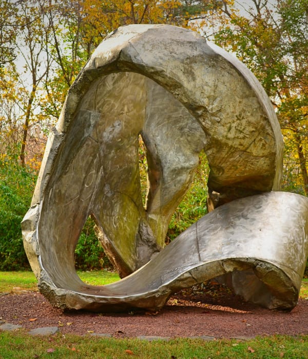 Beautiful sculpture at Cherokee Apartments in Philadelphia, Pennsylvania