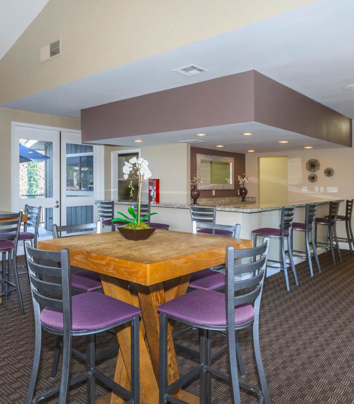 Clubhouse at Parcwood Apartments in Corona, California