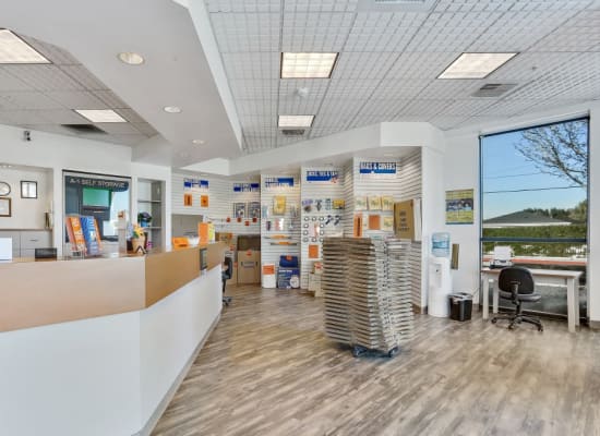 Leasing office at A-1 Self Storage in Paramount, California