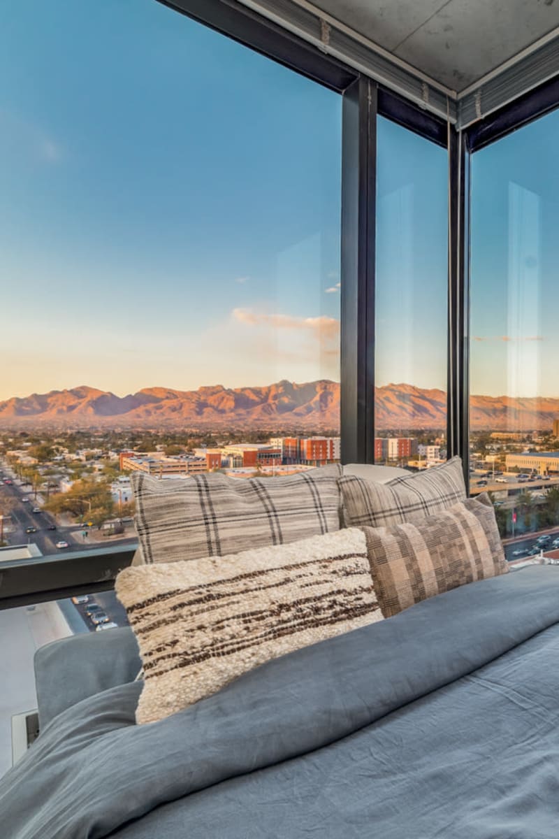 Natural light coming into a bedroom at The Pacific and Malibu in Tucson, Arizona