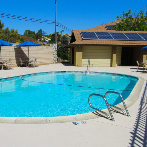 Swimming pool at Home Terrace in San Diego, California