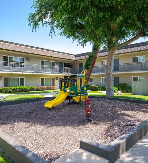 Playground at Chatham Village in Tustin, California, 