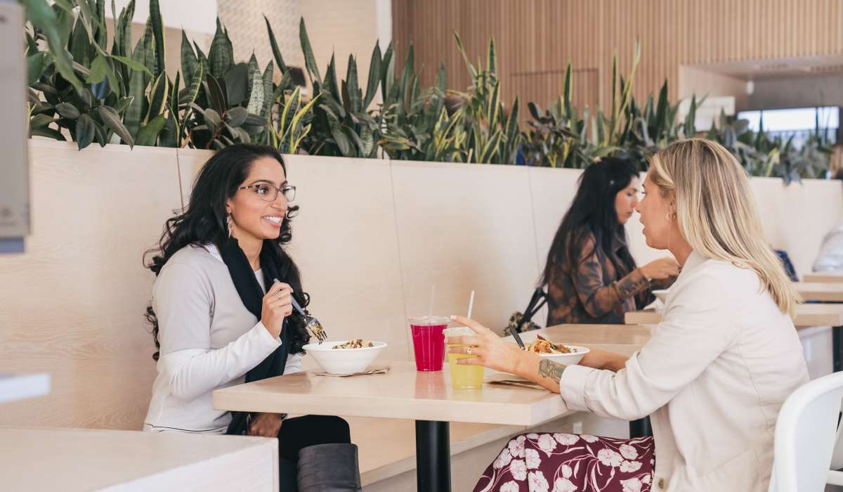Residents eating out near Channel House in Raleigh, North Carolina