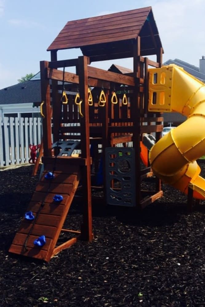 Childs playground at Meridian Oaks Apartments in Greenwood, Indiana