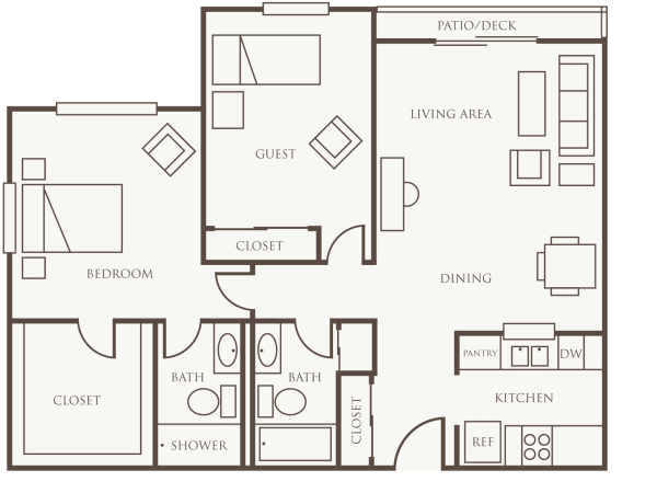Two Bedroom at The Firs in Olympia, Washington