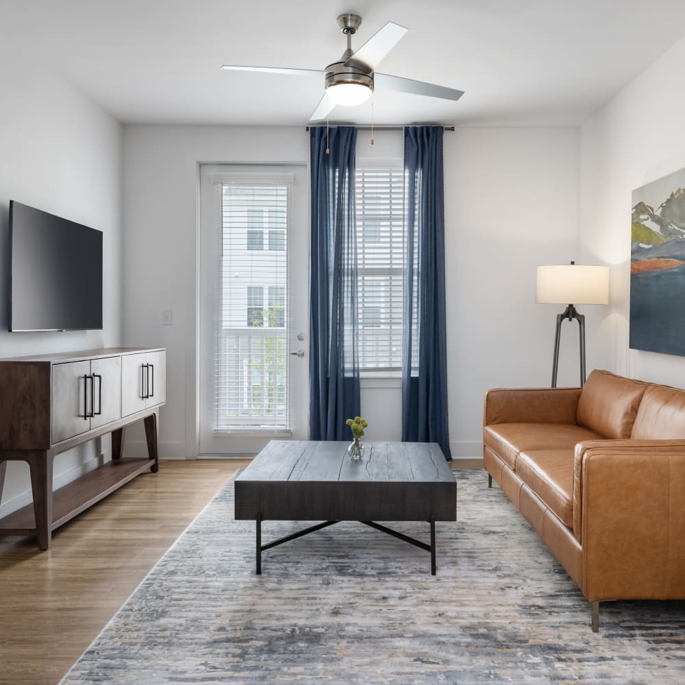 Model living room at The Archer In Acworth in Acworth, Georgia