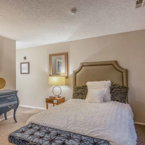 Bedroom with seat at Hickory Creek in Henrico, Virginia