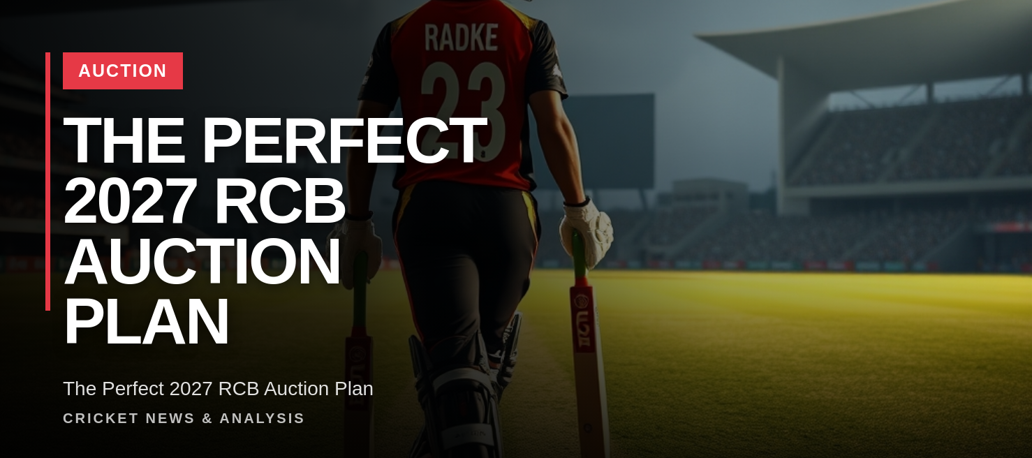 RCB IPL 2027 Auction Strategy: Players to Release and Targets
