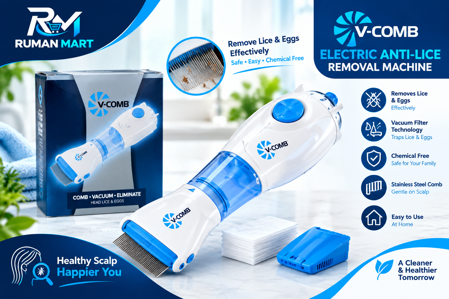 V-Comb Electric Lice & Nit