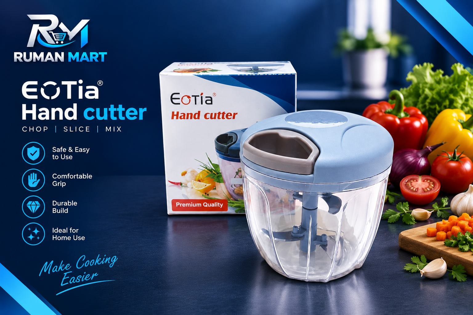 Eotia Premium Hand Cutter Vegetable Chopper