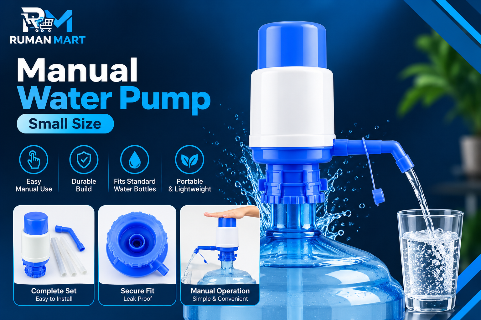 Manual Water Pump Small Size Complete Set