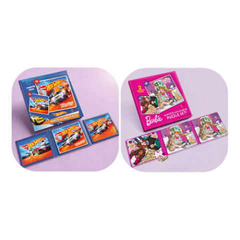 Barbie Hot Wheels 2in1 Manyetik Puzzle