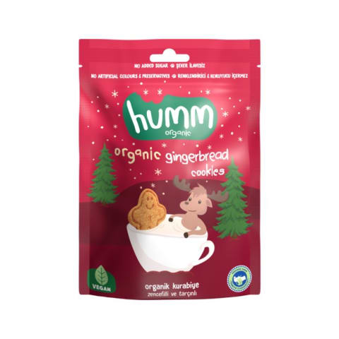 Humm Organik Vegan Zencefilli Ve Tarçınlı Kurabiye