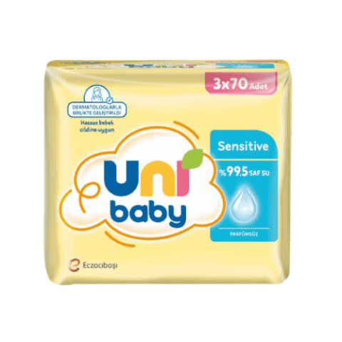 Uni Baby Sensitive Islak Havlu 3*70 Adet