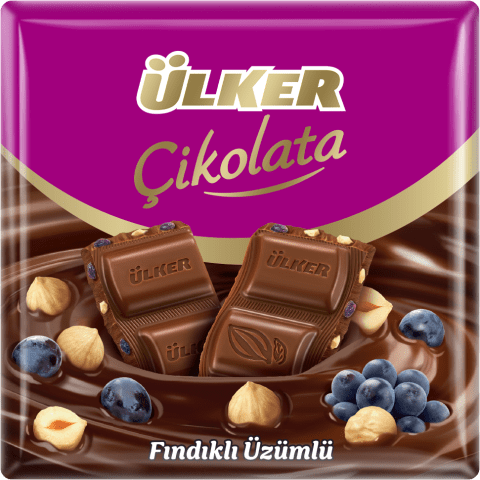 Ülker Fındıklı Üzümlü Sütlü Çikolata 60 g
