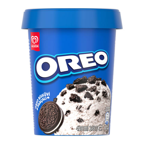 Algida Oreo Bisküvi Parçacıklı Dondurma 430 ml