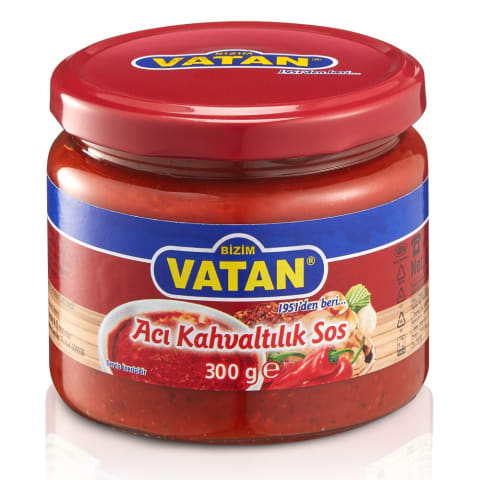 Acılı Kahvaltılık Sos Bizim Vatan 300 g
