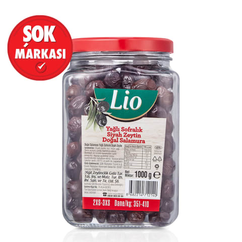Lio Salamura Siyah Zeytin (351-410) 1 kg