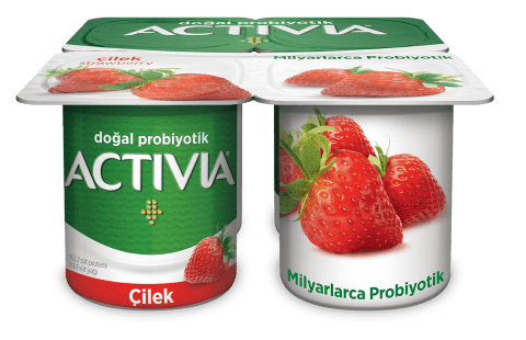 Activia Probiyotik Yoğurt Çilek 4*100 g