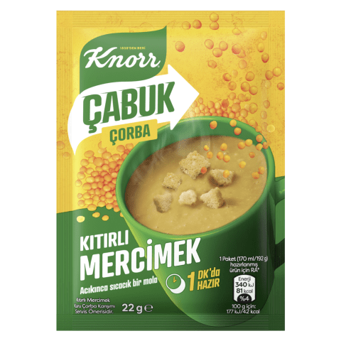 Knorr Çabuk Çorba Mercimek 22gr