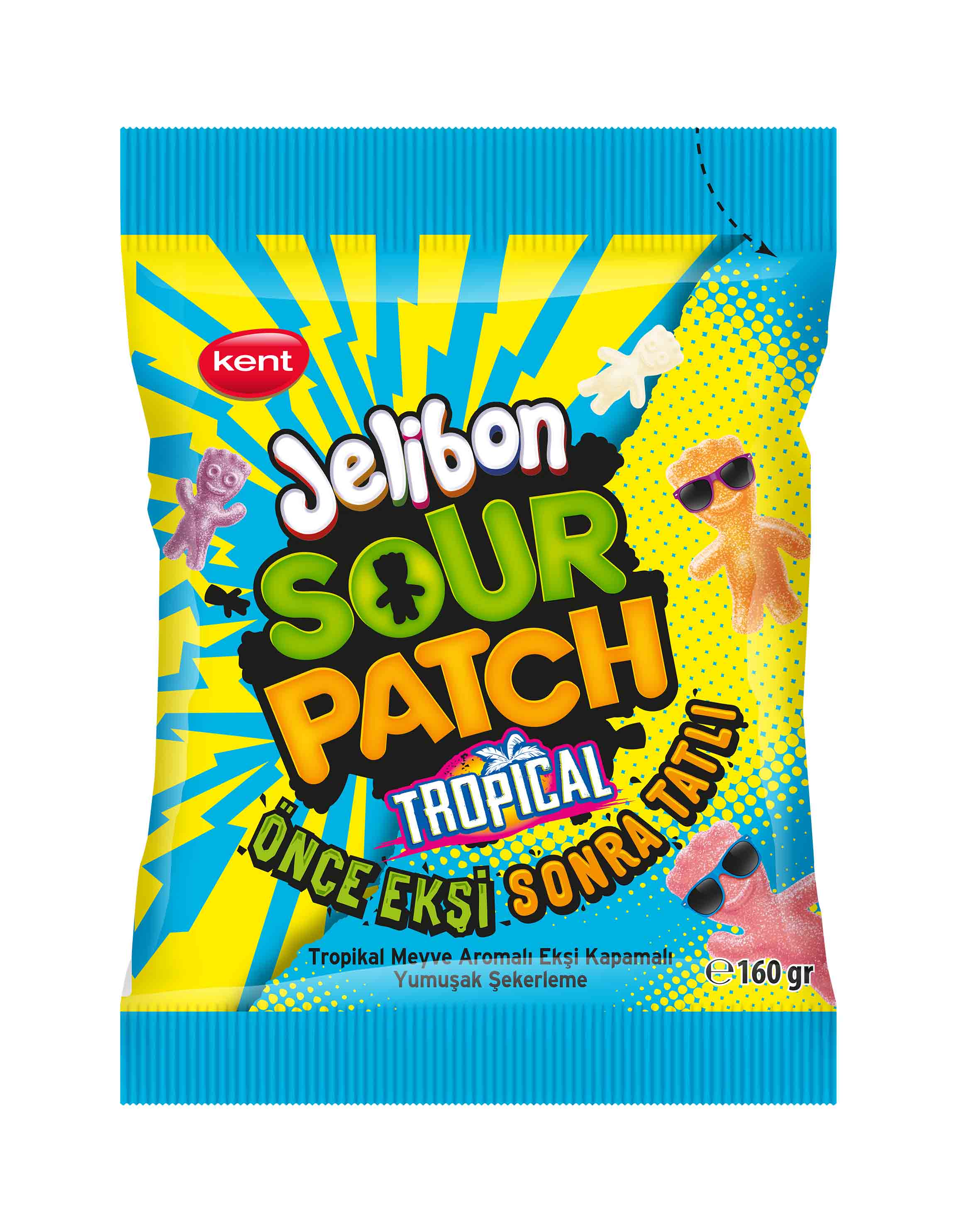 Jelibon Sour Patch Tropikal 160 g