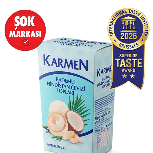 Karmen Hindistan Cevizi Topları Bademli 150 g