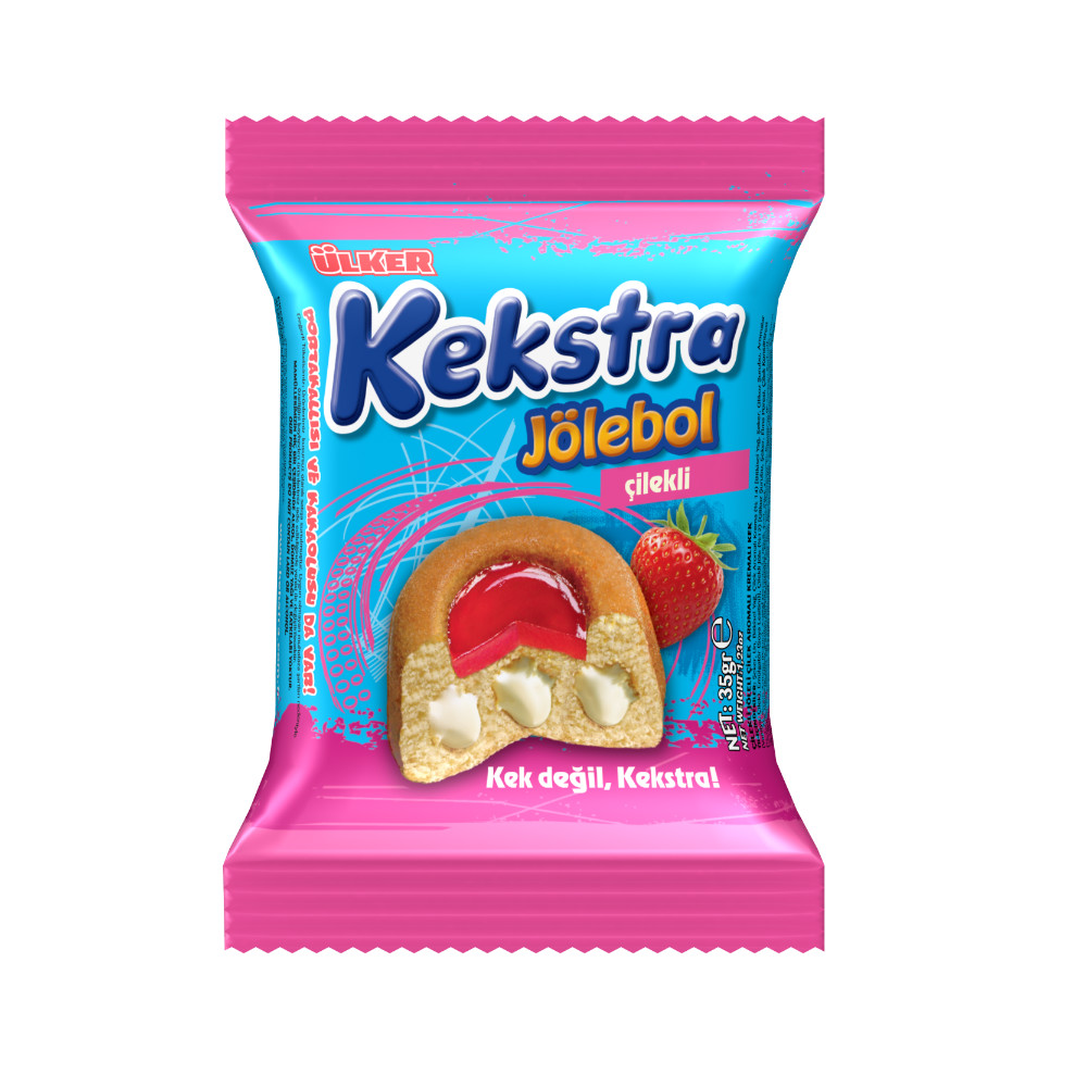 Ülker Kekstra Jöleli Çilekli Kek 35 g