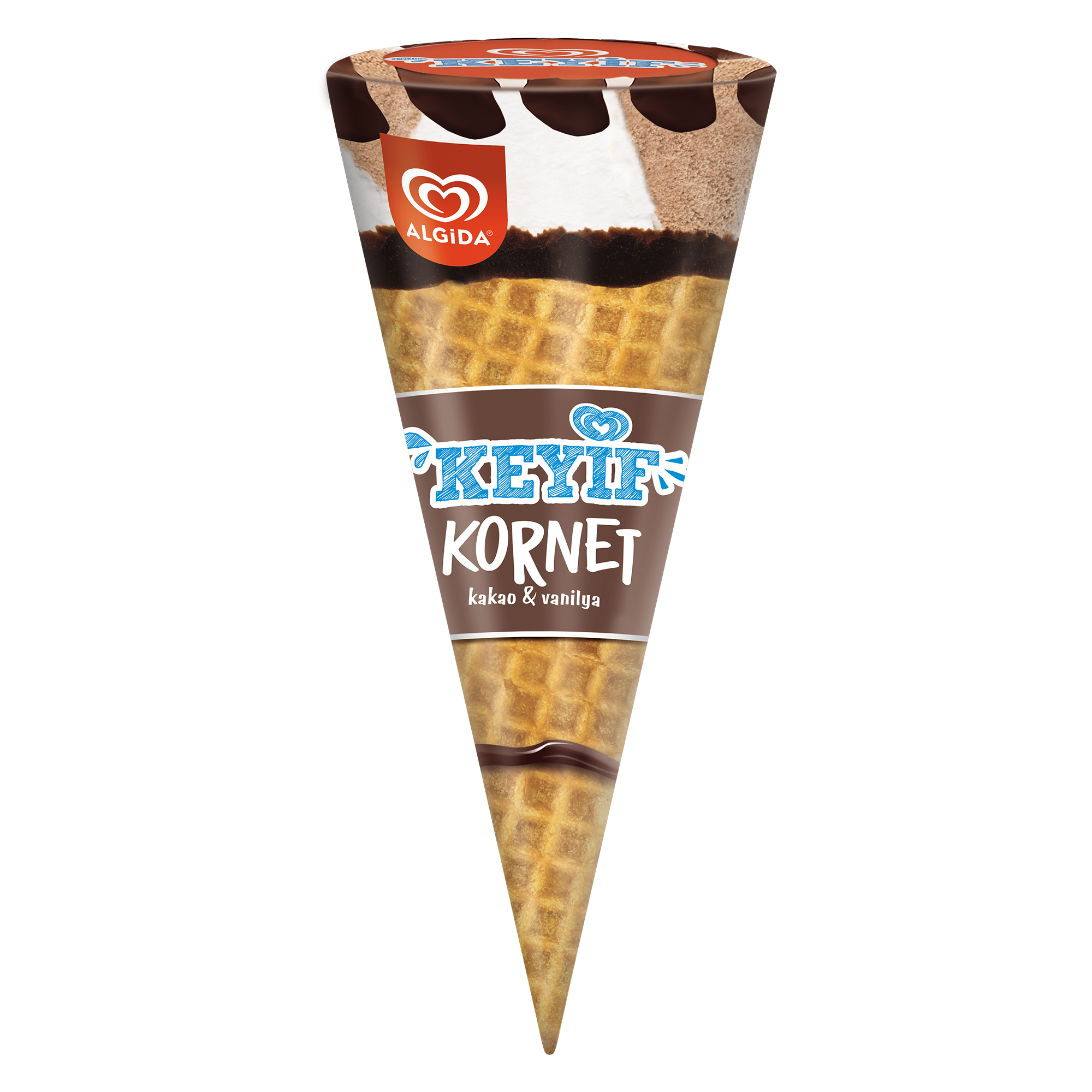 Algida Keyif Cornetto Çikolata Vanilya 110 ml