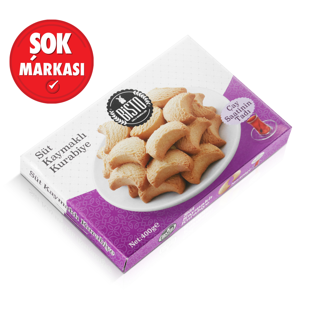 Bisto Süt Kaymaklı Kurabiye 400 g